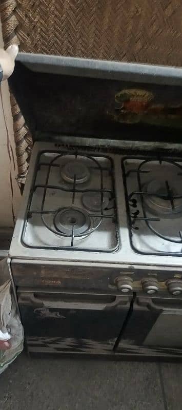 Cooking range Stove with attach Microwave baking Oven 8