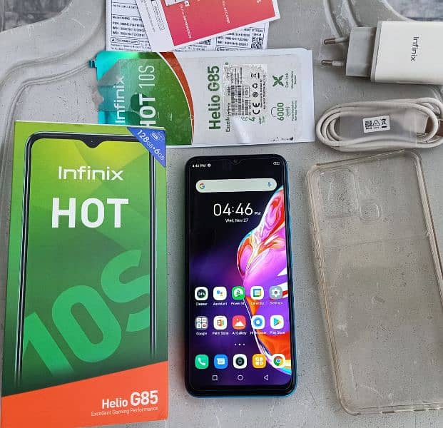 infinix Hot 10S,*6/128GB,"ist Hand Lusssshh 10/9.5,* 0