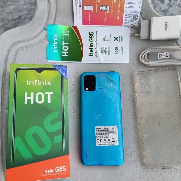 infinix Hot 10S,*6/128GB,"ist Hand Lusssshh 10/9.5,* 1