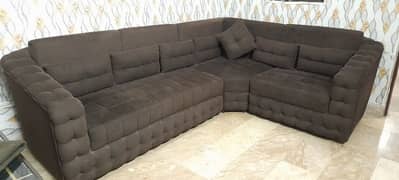 Bubble Corner 6 Seater Sofa With Table