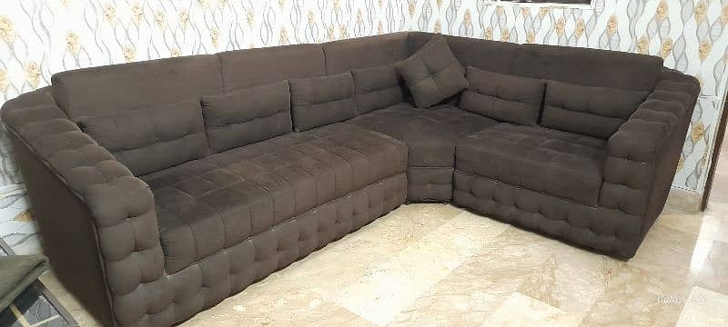 Bubble Corner 6 Seater Sofa With Table 0