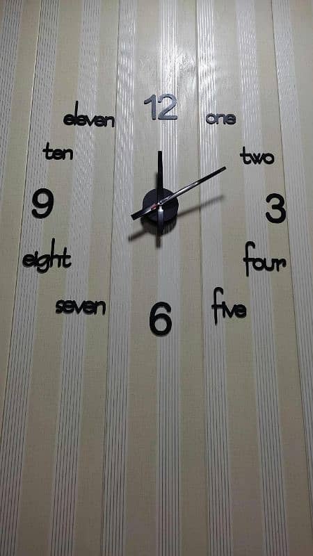 Elegant Design Wooden Wall Clock - Big Size Clock 2