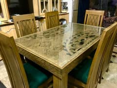 wooden dining table