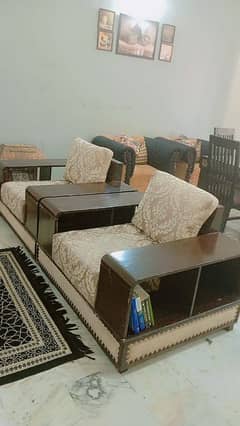 7 seater sofa with center table for sale at sector E17 Islamabad