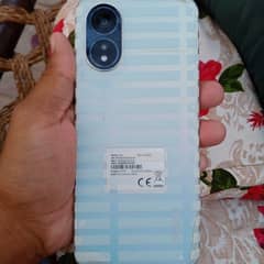 oppo A18 4+4 128 glowing blue clour  5 month warrenty taqreeban