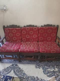 5 seater pure wooden sofa