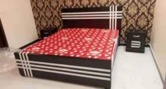 Wooden bed king size high quality munasib qeemat