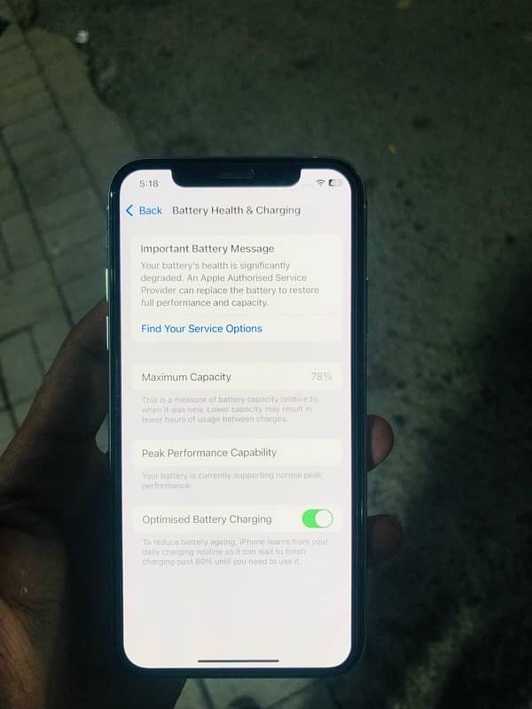 iPhone XS  64GB non PTA Factory unlock Health 78 0