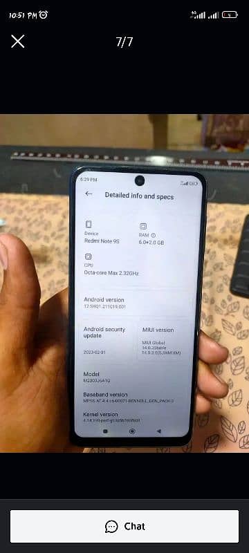 Redmi note 9s 6 128 with box all ok no any single sealed phone 2