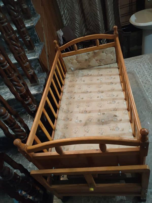 Baby Wooden Cots/Cart 1