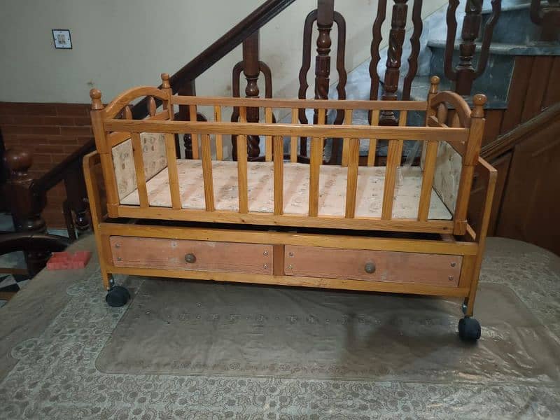 Baby Wooden Cots/Cart 2