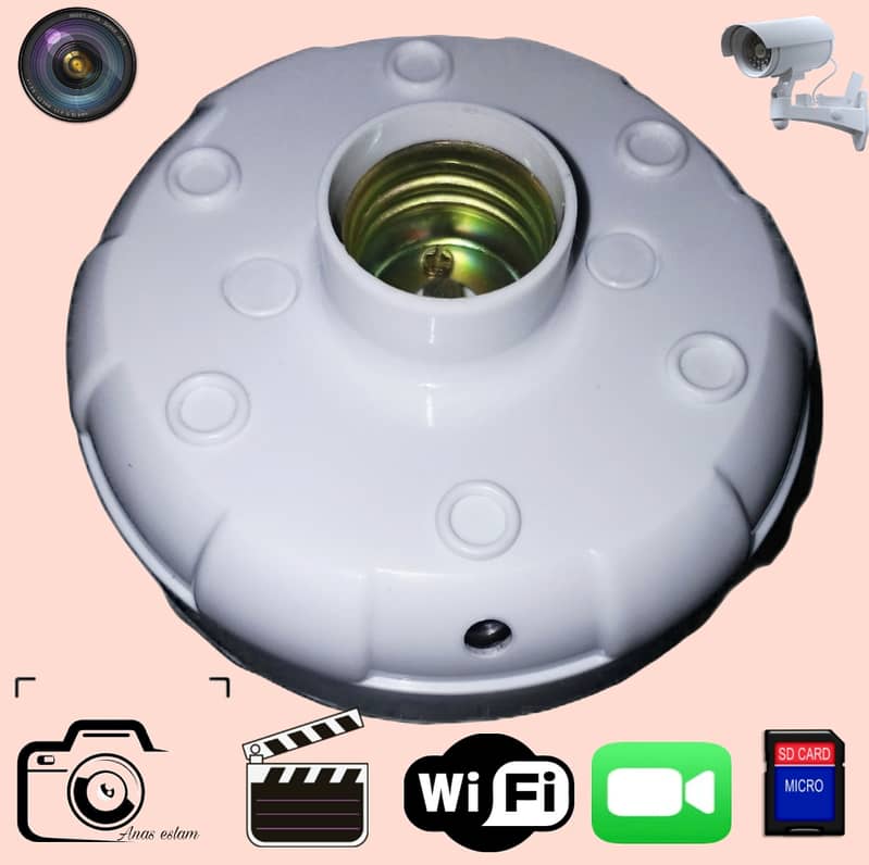 CAMERA Full HD Wifi 1080P Bulb Holder Camera Mini Security Purpose 5