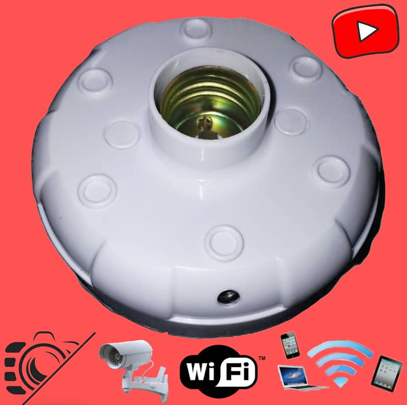 CAMERA Full HD Wifi 1080P Bulb Holder Camera Smart Gadget 10