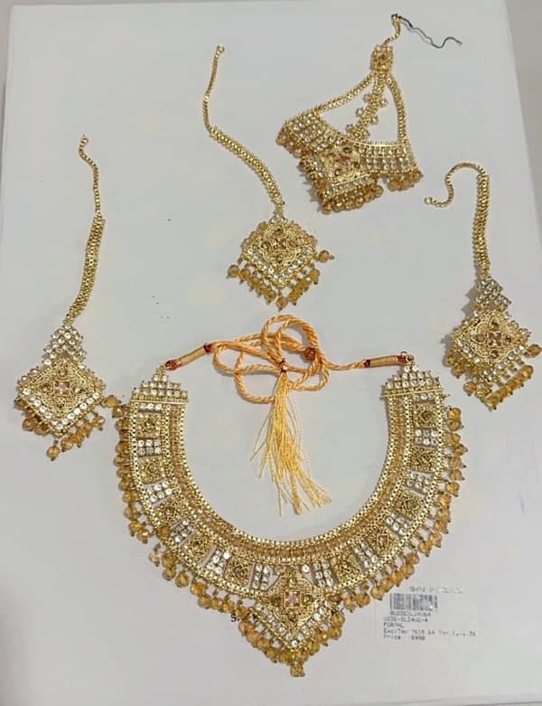 Bridal Jewellery Set used only 1 time 0