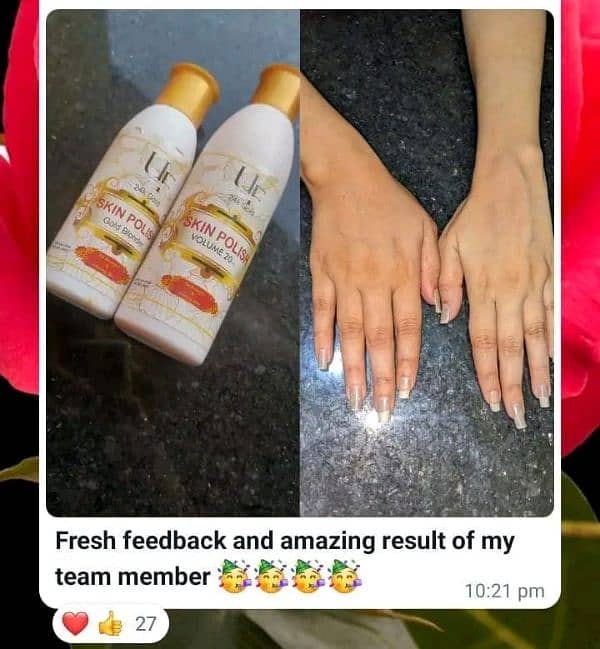 24 k gold Skin polish 100% result 9