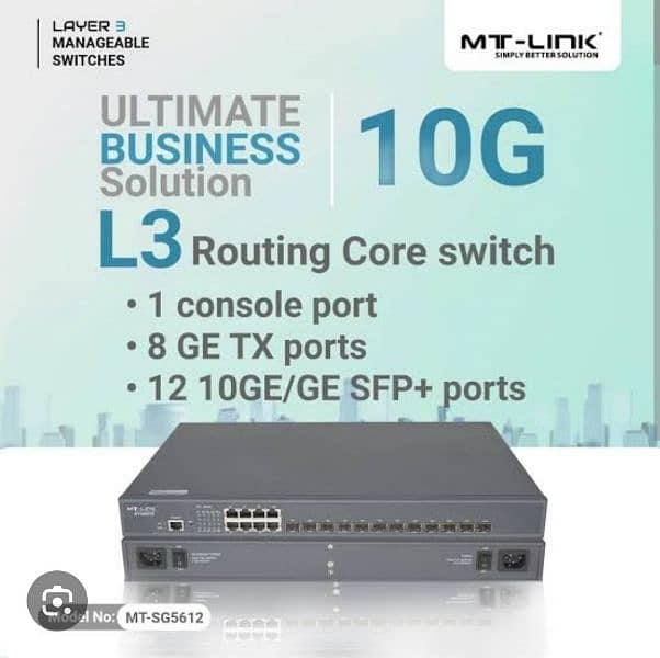 MTLink Switch 12 ports 10G (Model SG5612) 0