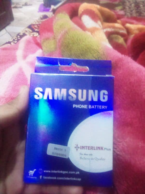 Samsung mobile for sale+ new interlink battery gift 4