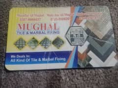 Mughal tile & marbal fixing