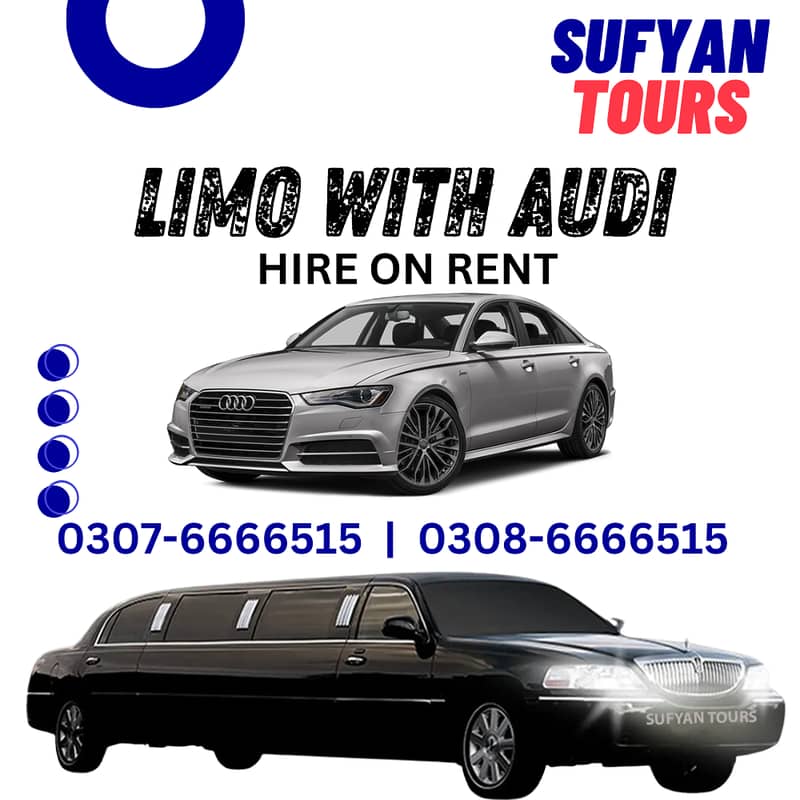 RENT A CAR PRADO & AUDI A6, V8, FORTUNER, Limo On Rent For Wedding 3