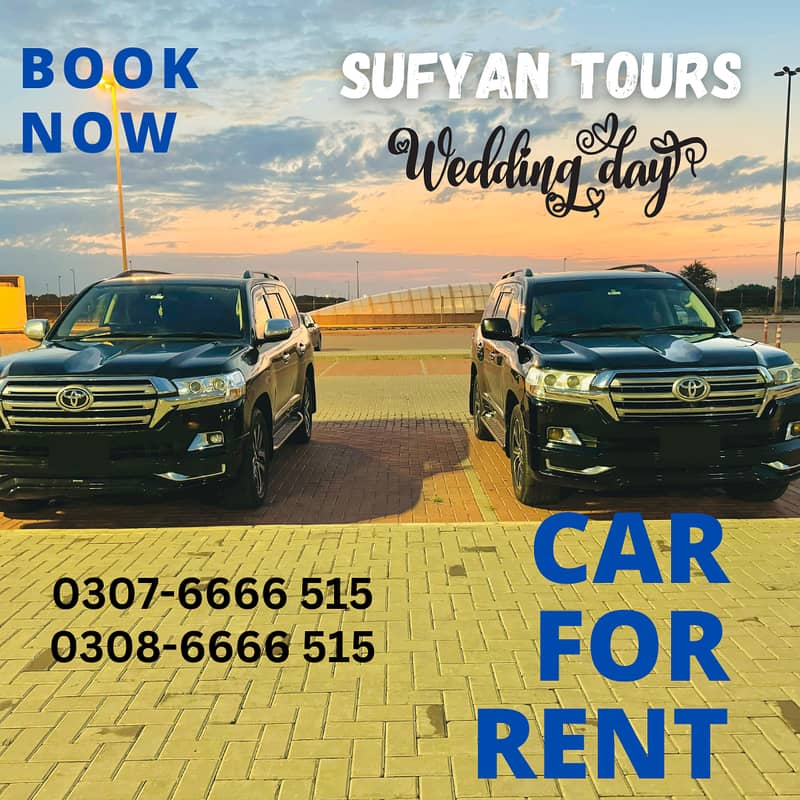 RENT A CAR PRADO & AUDI A6, V8, FORTUNER, Limo On Rent For Wedding 10