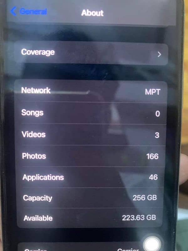 iphone x 256 GB storage PTA 0319=6049=514 2