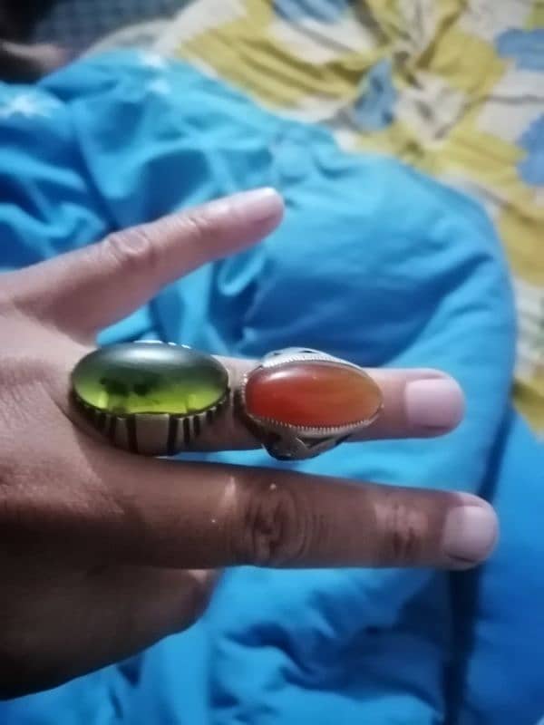 Pair of Aqeeq Stone 3