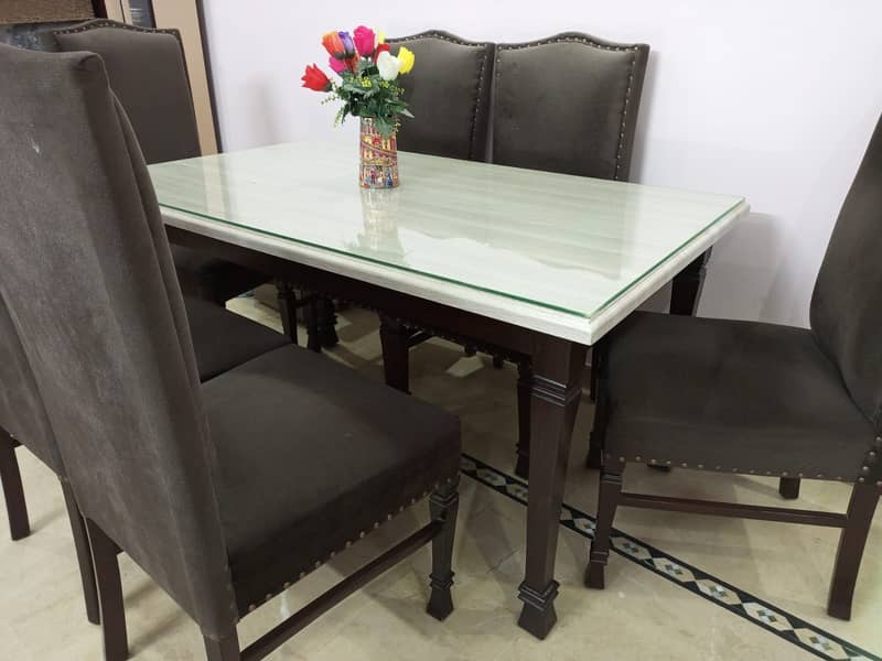 6 Seater PVC Dining Table 0