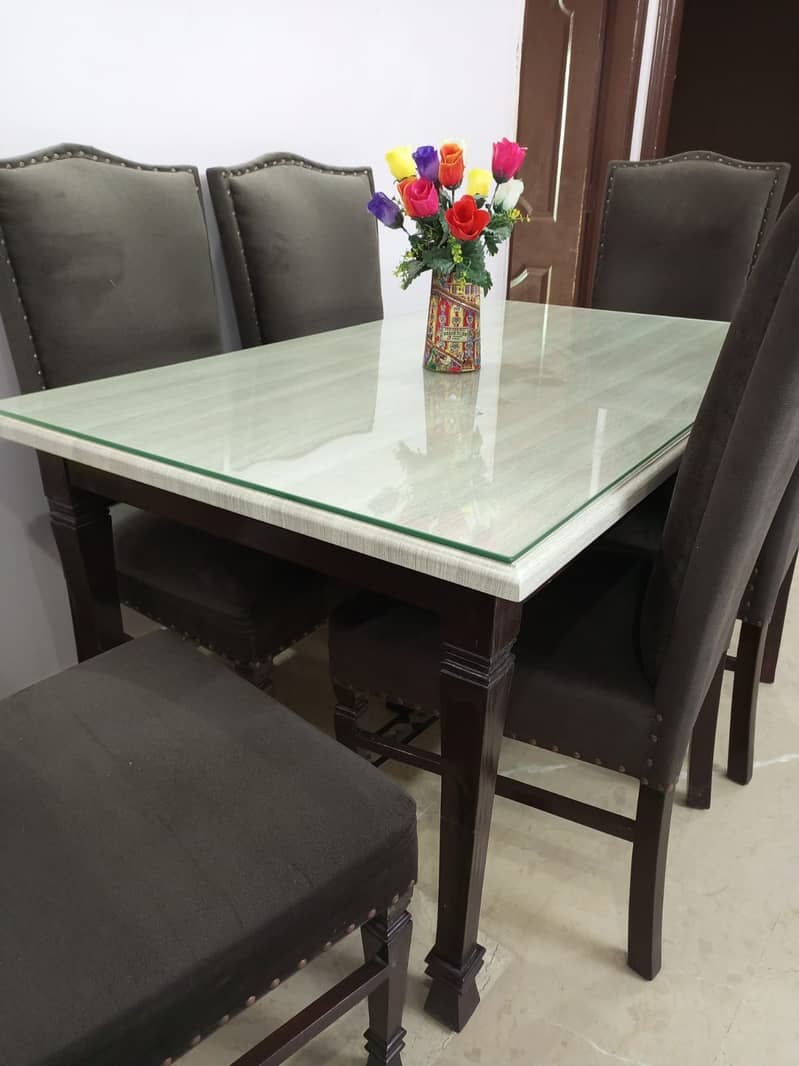 6 Seater PVC Dining Table 1