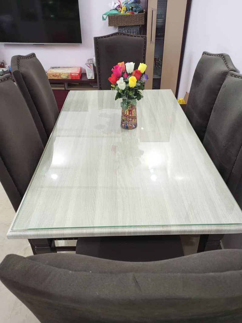 6 Seater PVC Dining Table 2