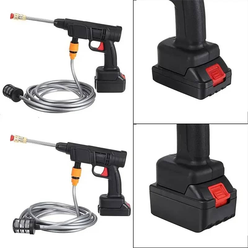 Electric Cordless High Pressure Water Gun for Cleaning Car Wash Machi 1