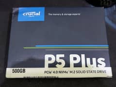 Crucial P5 Plus Gen 4 500GB NVME SSD.