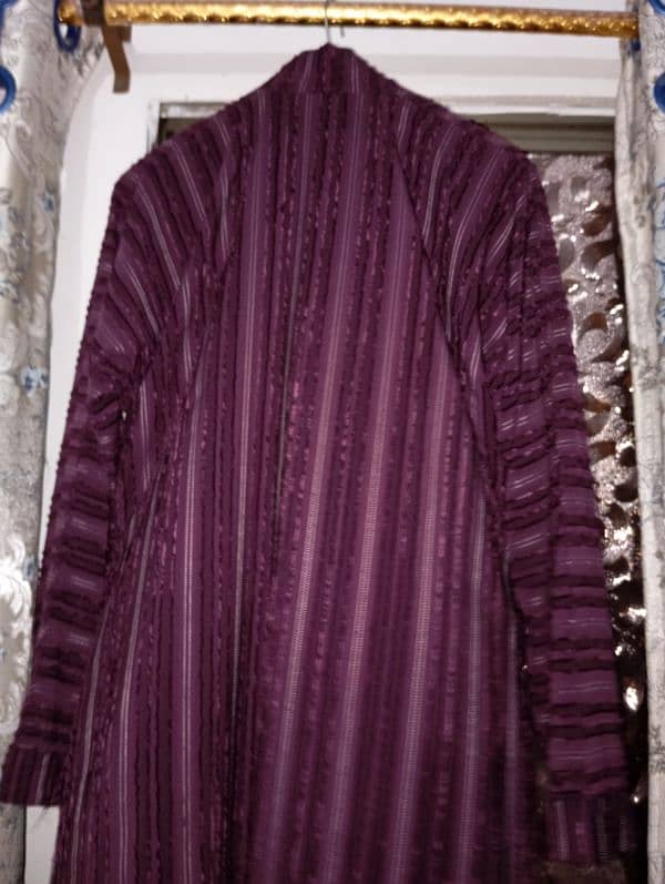 Abaya new only 1 time used jarjar cloth velvat lines 1