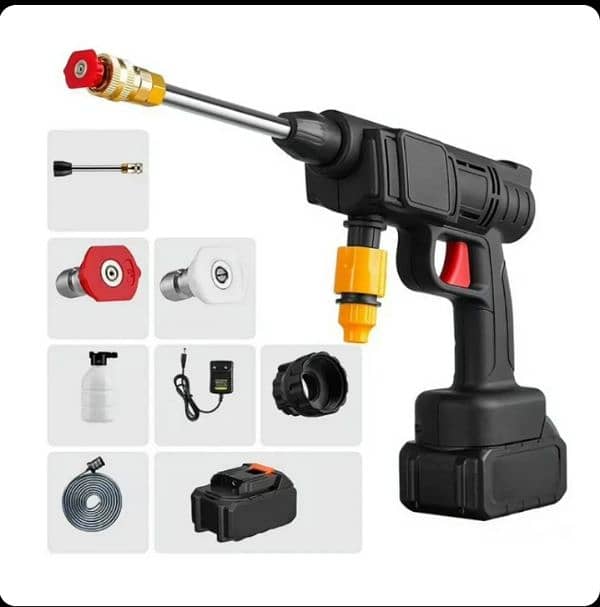 Automatic Cordless Wireless Car Wash Spray Gun High Pressure Washer 1