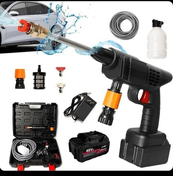 Automatic Cordless Wireless Car Wash Spray Gun High Pressure Washer 6