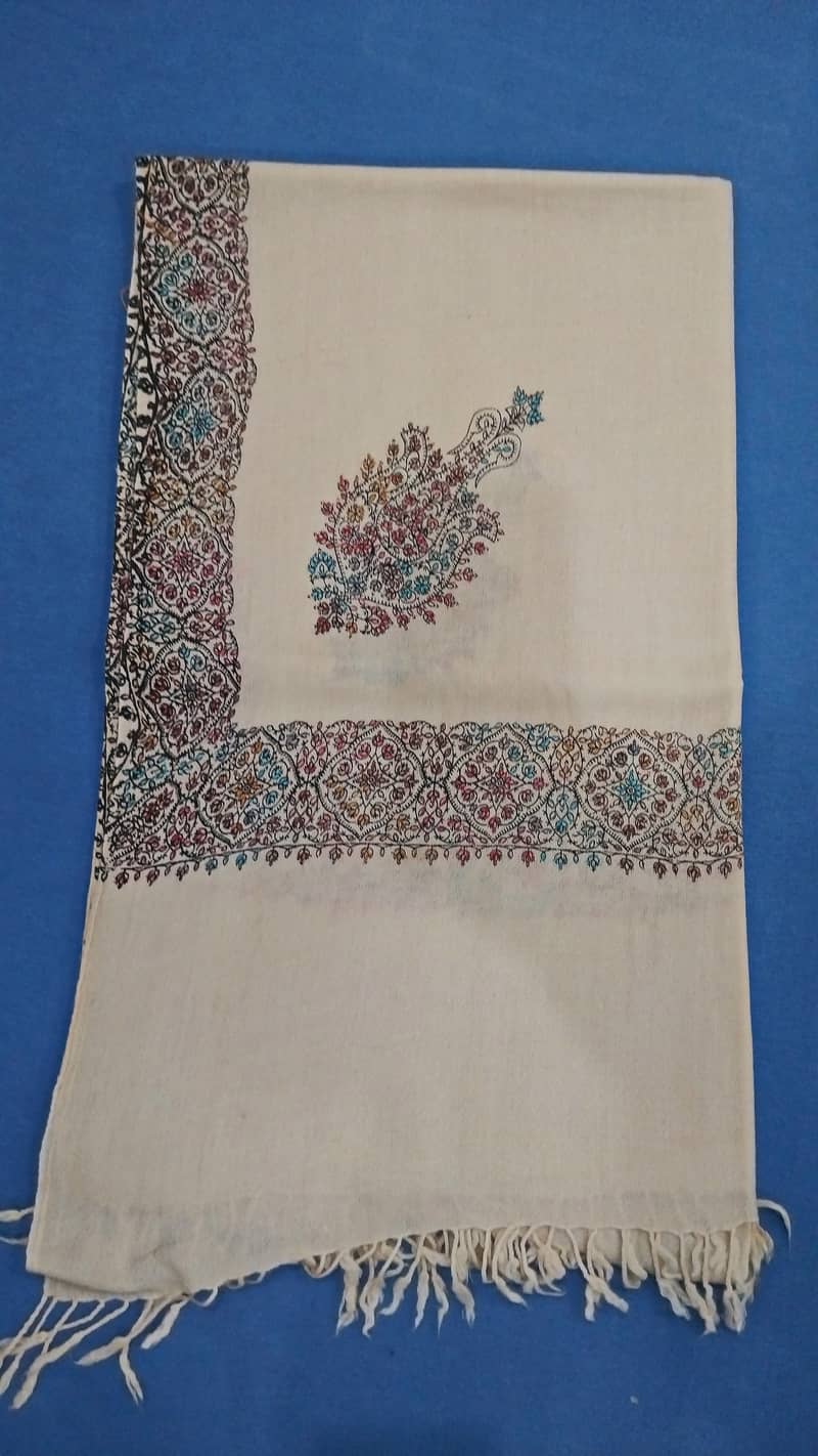 Hand made woolen shawls with embroidery 0