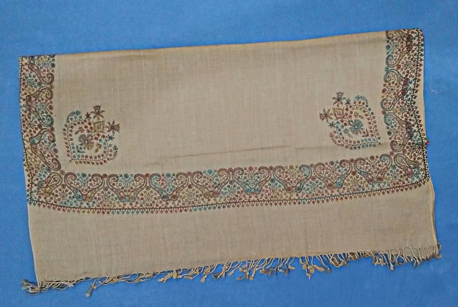 Hand made woolen shawls with embroidery 6