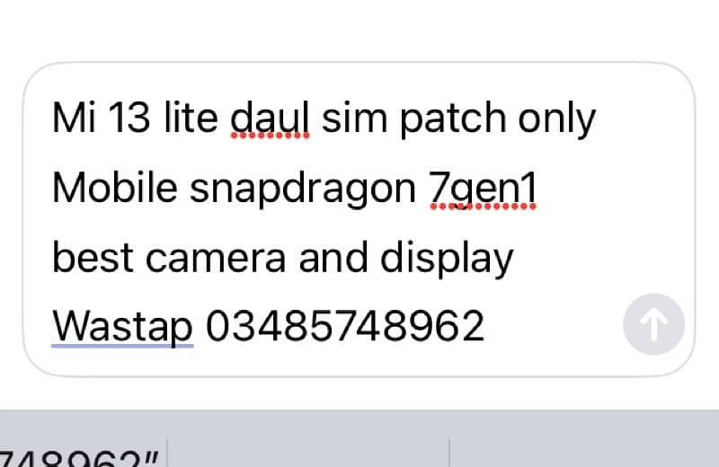 Mi 13 lite 8.256 daul sim 10 by 10 5