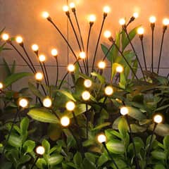 12 LED Solar Garden Wind-swinging Decoration Magic Firefly Lights