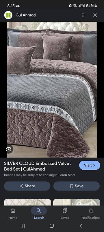 ideas valvet embossed comforter and bedsheet 2