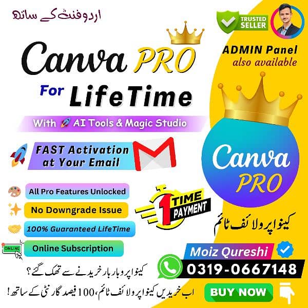 CanvaPro for Lifetime | 100% Real Canva Pro ADMIN PANEL _ Filmora 14 0