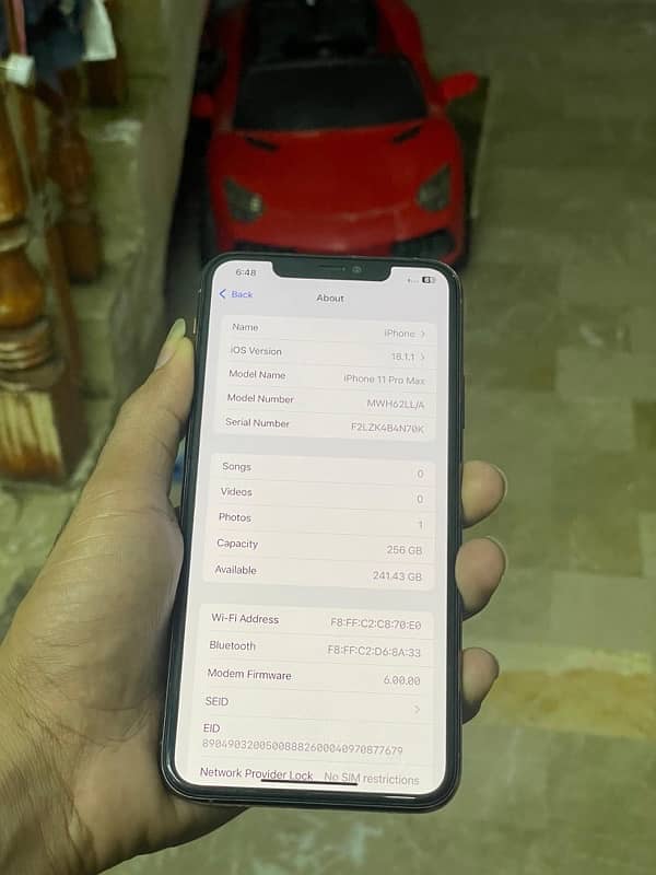 iphone 11pro max (256)gb 6