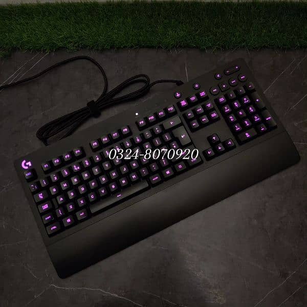 Logitech G213 Prodigy RGB Gaming Keyboard Gamers Back Light Keys Black 3