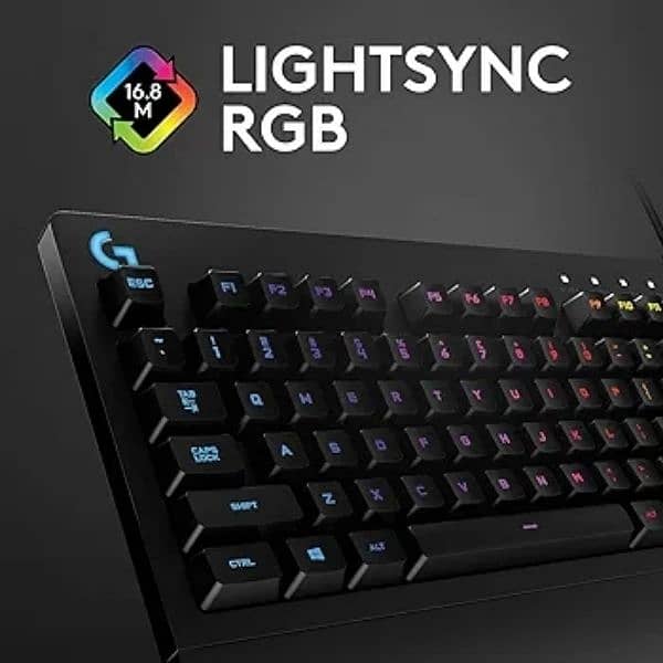 Logitech G213 Prodigy RGB Gaming Keyboard Gamers Back Light Keys Black 8