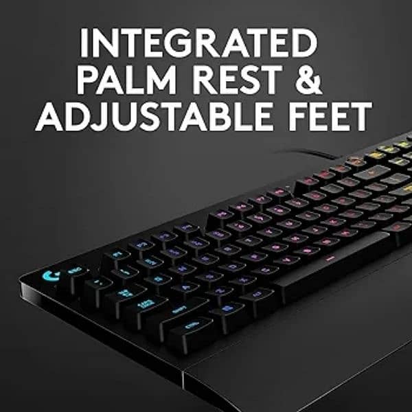 Logitech G213 Prodigy RGB Gaming Keyboard Gamers Back Light Keys Black 9