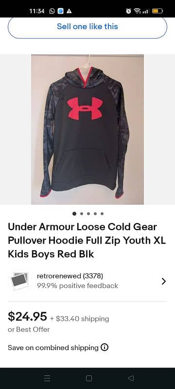 POLO N UNDER ARMOR HOODIE 6