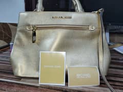 Michael Kors hailee original XS handbags pale Gold leather