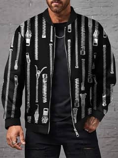 men's printed polyester jacket. 1pc stylish out ware