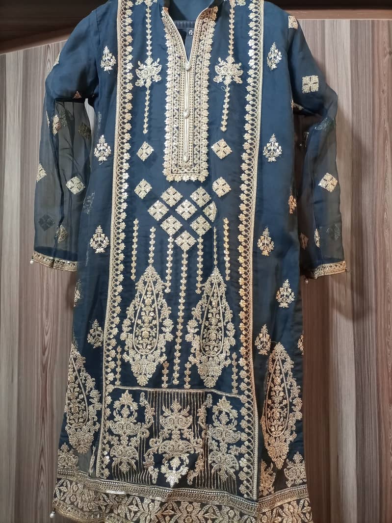 Wedding wear dress 2 piece shirt and dupatta 7