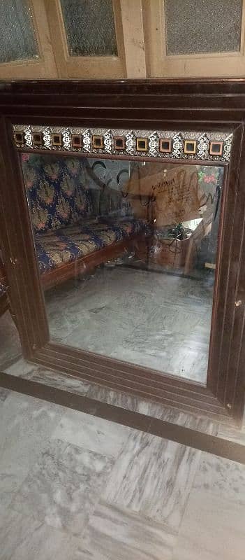 Mirror in Wooden frame for decoration or other uses 1