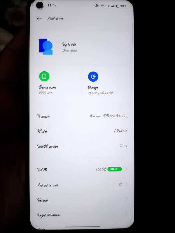 Oppo a53 no any fault 5